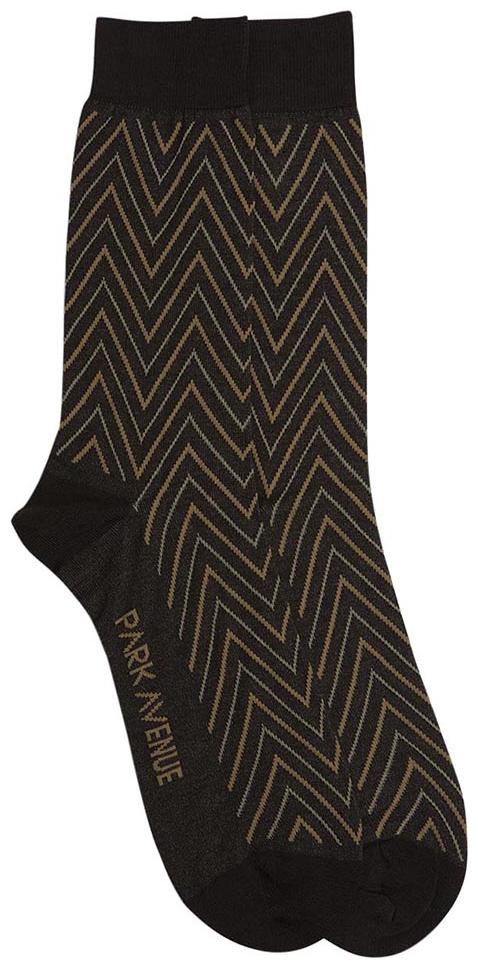 

Park Avenue Brown Cotton Crew length socks ( Pack of 1 )
