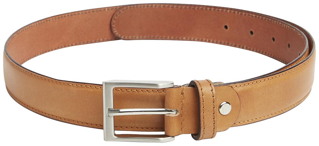 

Park Avenue Solid Khaki Leather Belt