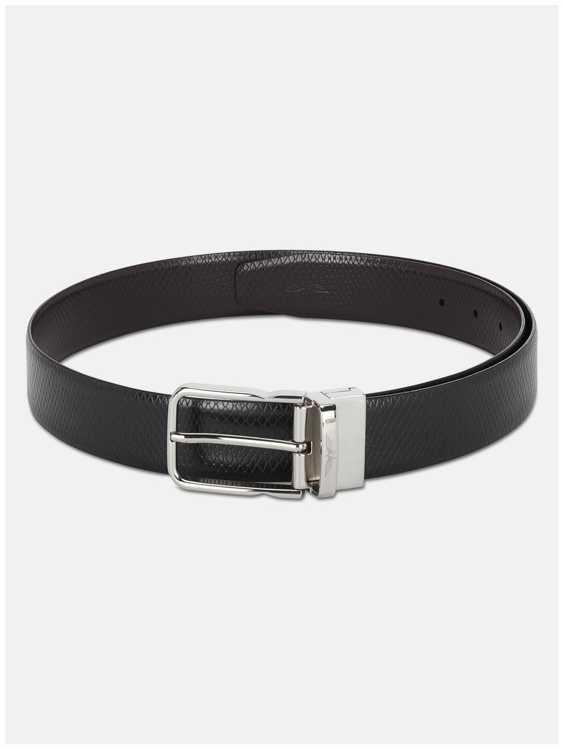

Park Avenue Men Black Reversible Leather Belt (Size 38 Pack of 1 )