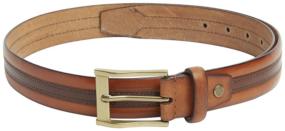 

Park Avenue Solid Brown Leather Belt