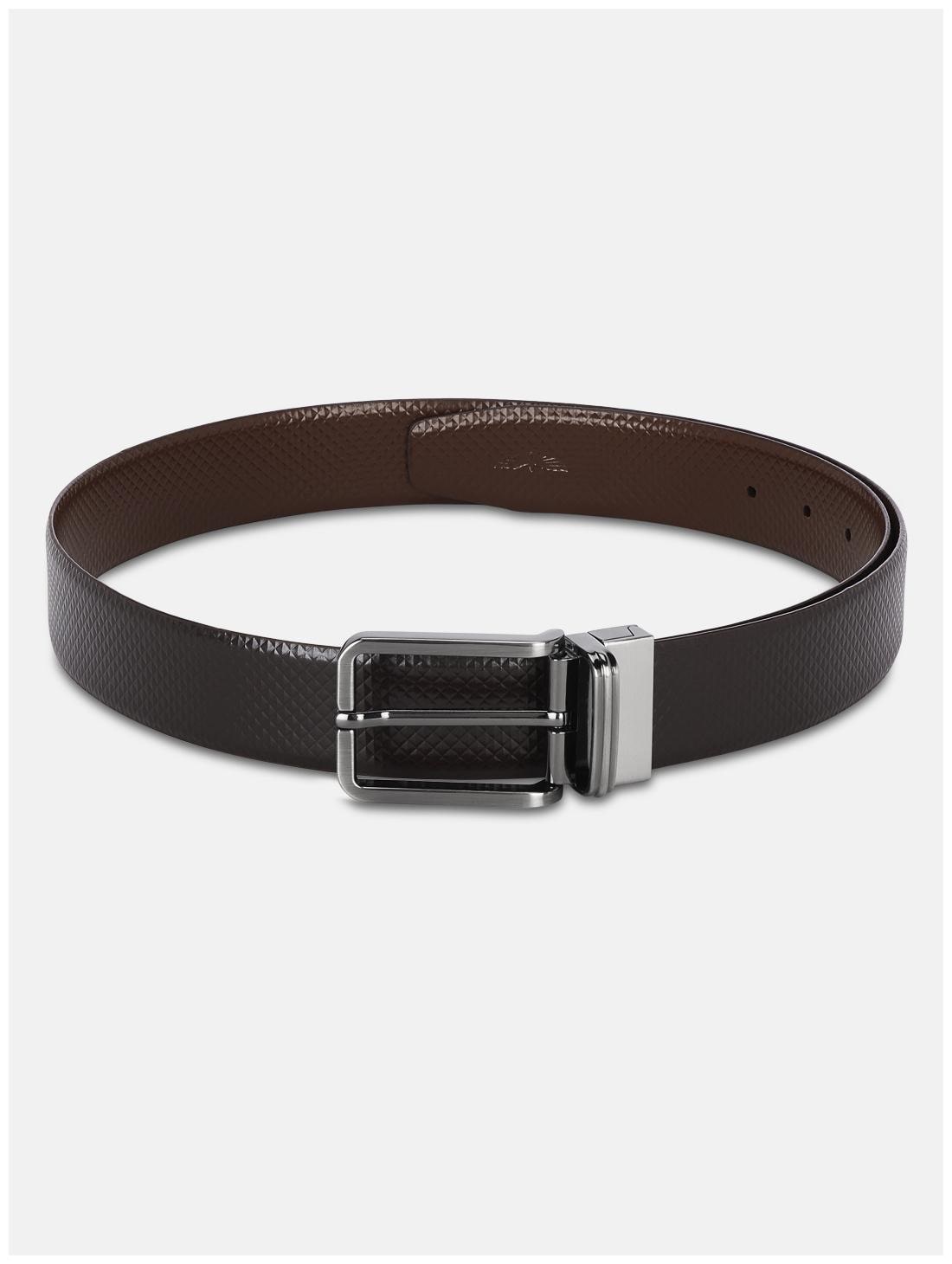 

Park Avenue Men Black Reversible Leather Belt (Size 34 Pack of 1 )