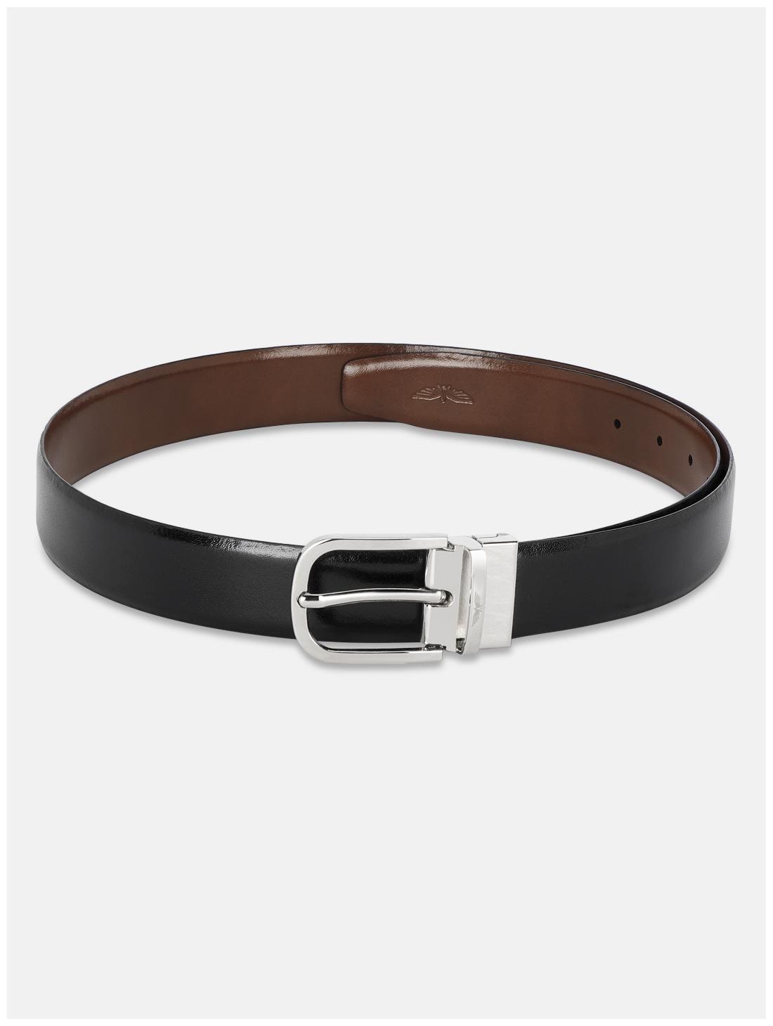 

Park Avenue Men Black Reversible Leather Belt (Size 36 Pack of 1 )