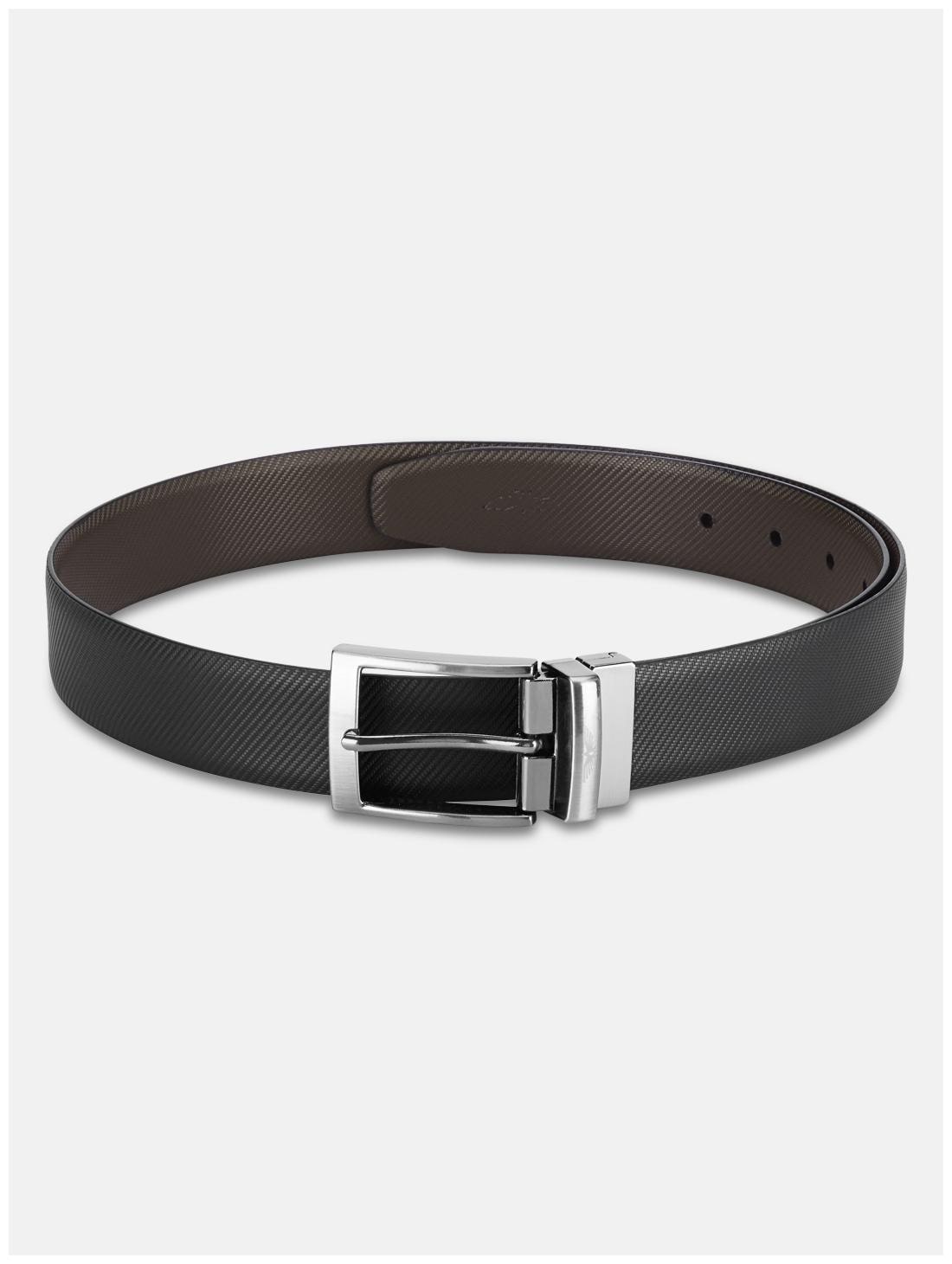 

Park Avenue Men Black Reversible Leather Belt (Size 40 Pack of 1 )