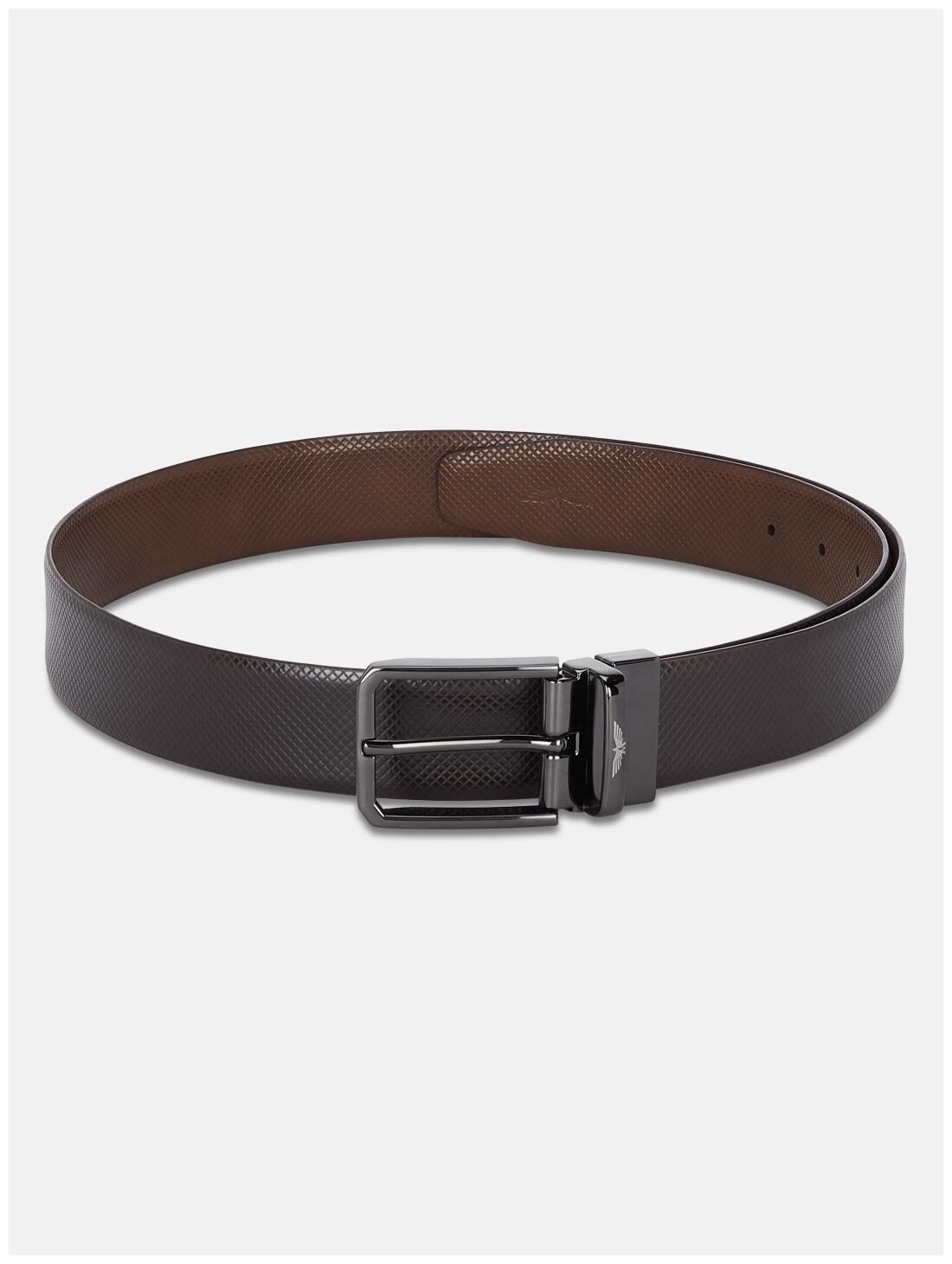 

Park Avenue Men Brown Reversible Leather Belt (Size 34 Pack of 1 )