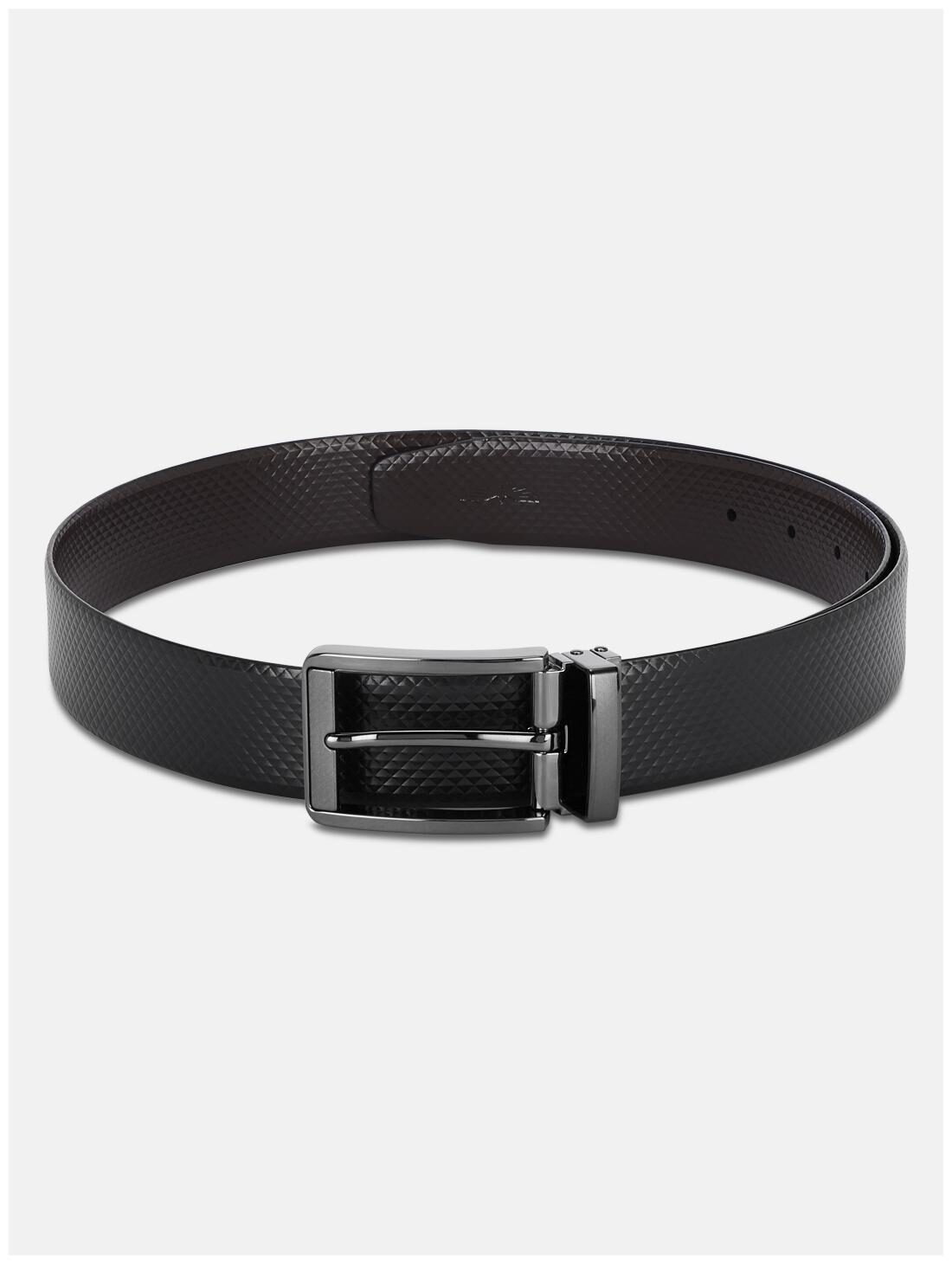 

Park Avenue Men Black Reversible Leather Belt (Size 36 Pack of 1 )
