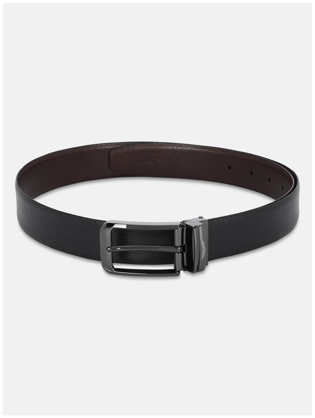 

Park Avenue Men Black Reversible Leather Belt (Size 36 Pack of 1 )