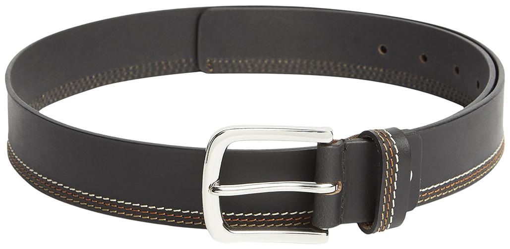 

Park Avenue Solid Black Leather Belt