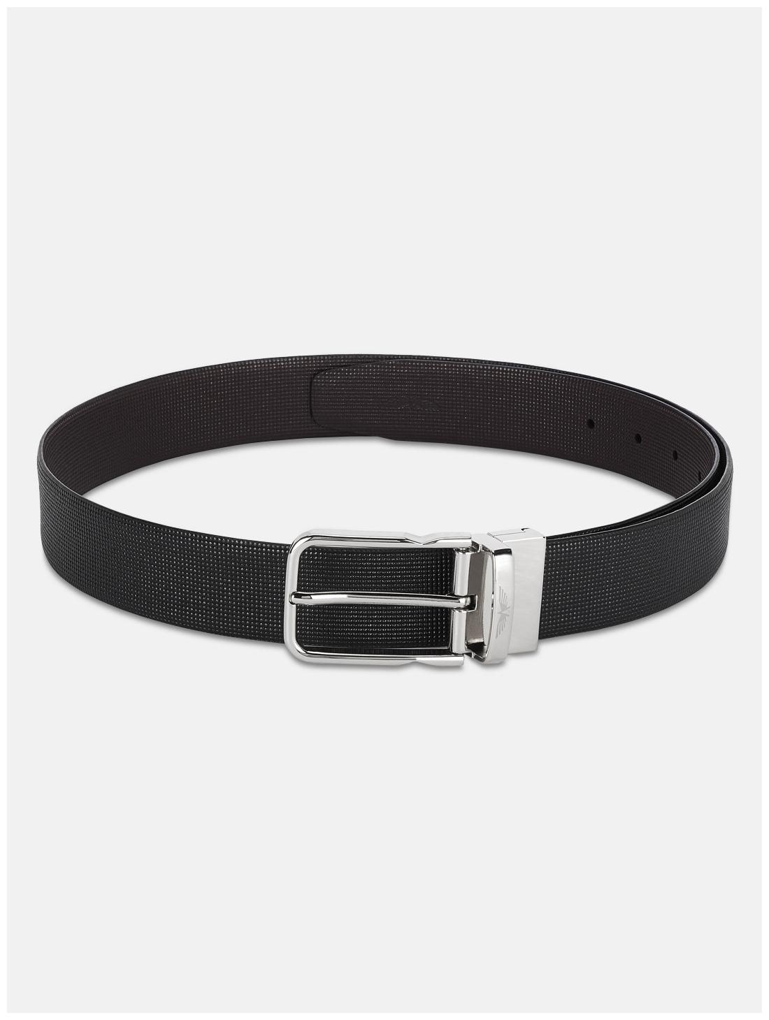 

Park Avenue Men Black Reversible Leather Belt (Size 38 Pack of 1 )