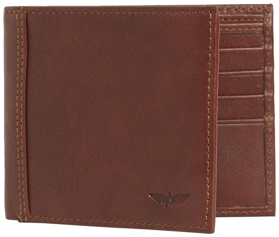 

Park Avenue Men Brown Leather Bi-Fold Wallet ( Pack of 1 )