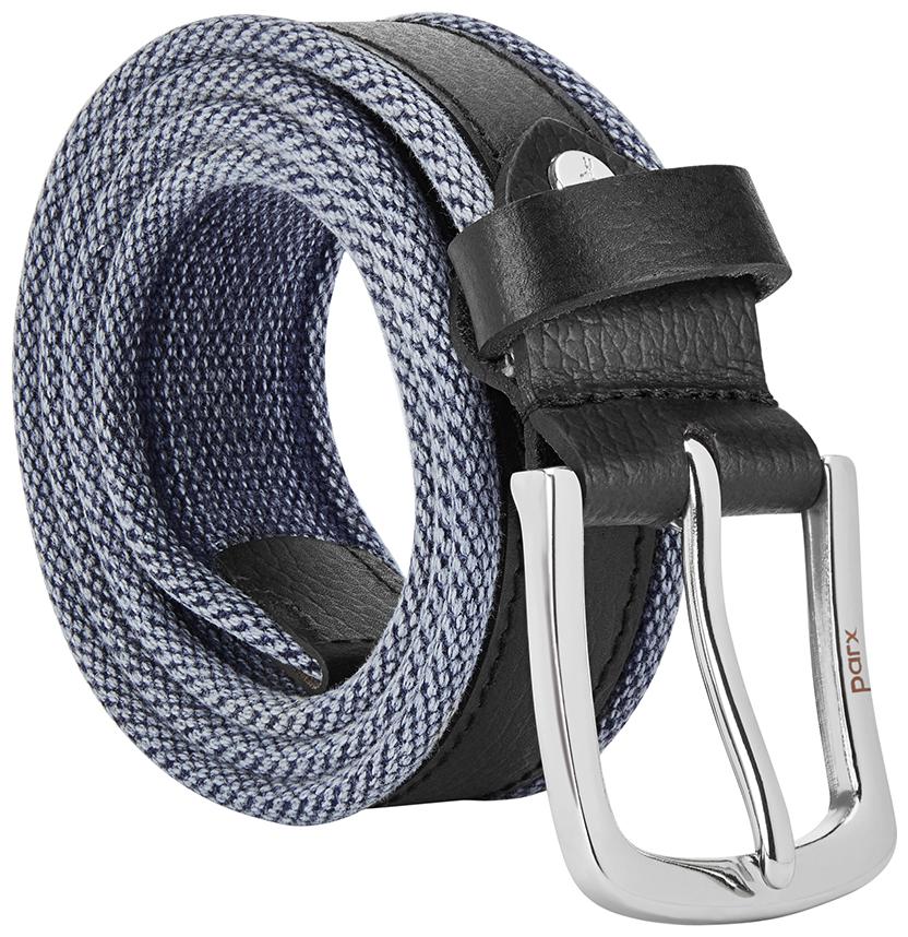 

Parx Black Cotton Blend Belts