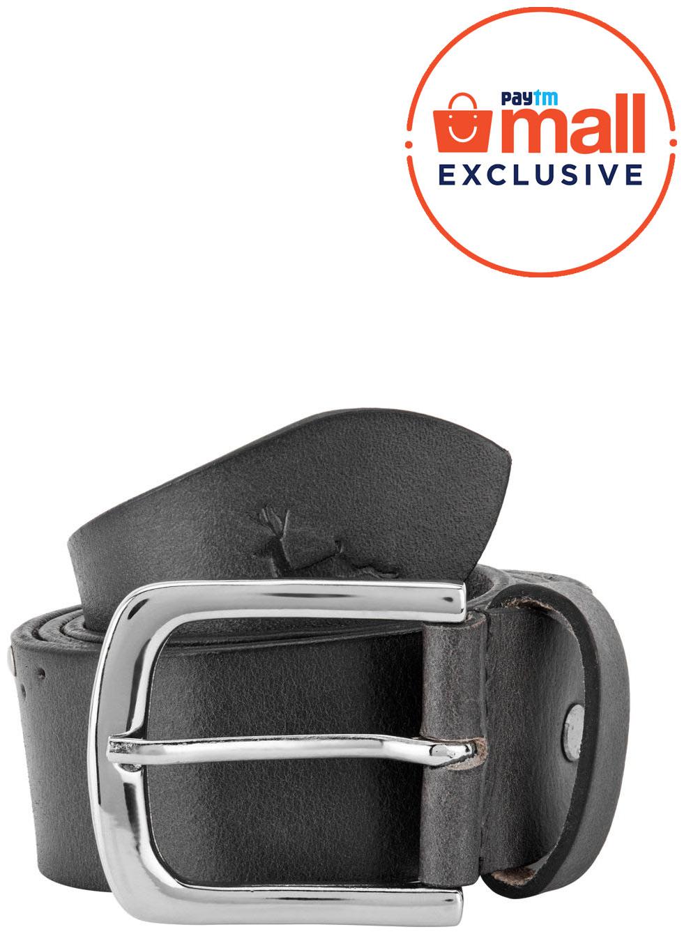 

Parx Black Leather Belt