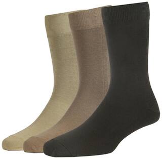 Peter England Men's Cotton Full length Socks (Pack of 3)