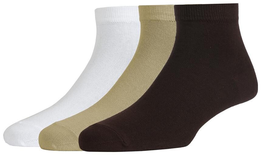 

Peter England Men s Cotton Quarter Length Socks (Pack of 3)