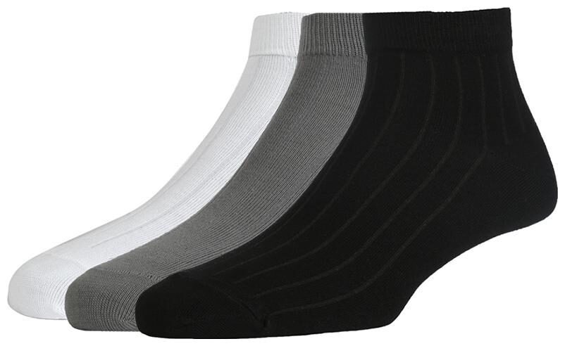 

Peter England Men s Cotton Ankle Length Socks (Pack of 3)