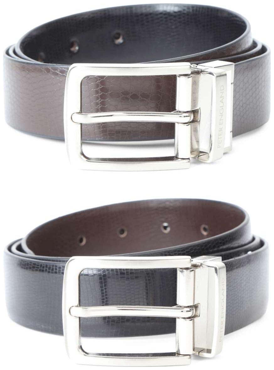 

Peter England Black Reversible Belt