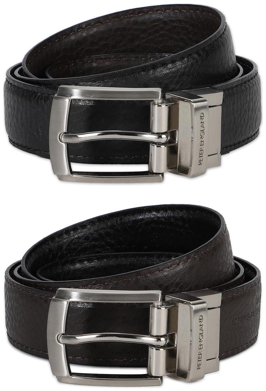 

Peter England Black Reversible Belt