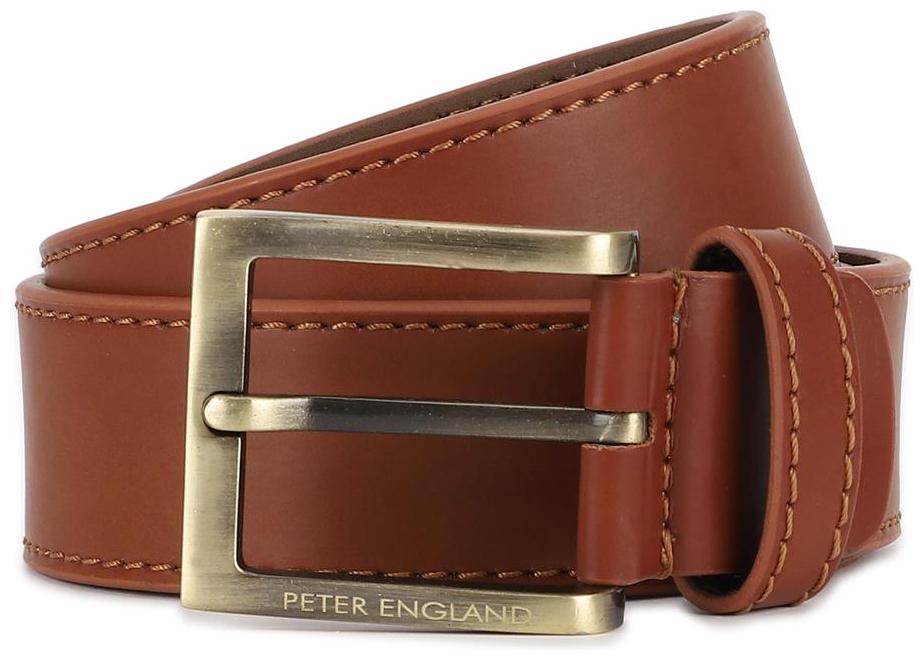 

Peter England Casual PU Brown Reversible Belt For Men