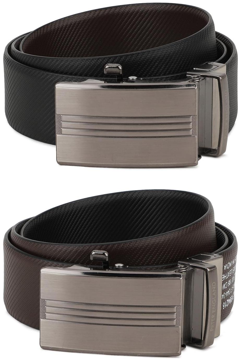 

Peter England Black Reversible Belt