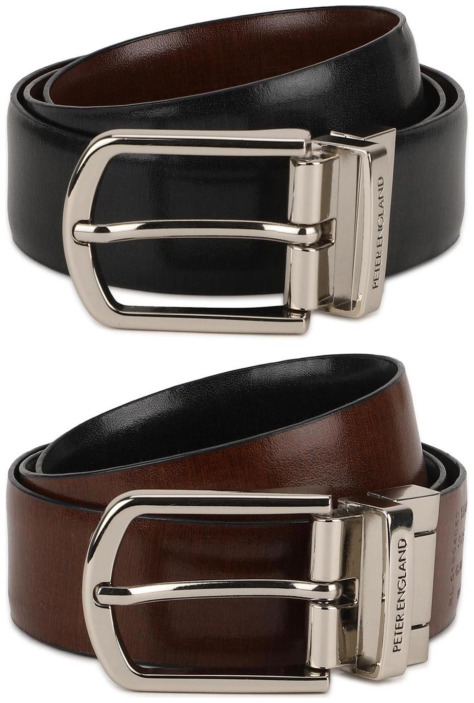 

Peter England Black Reversible Belt