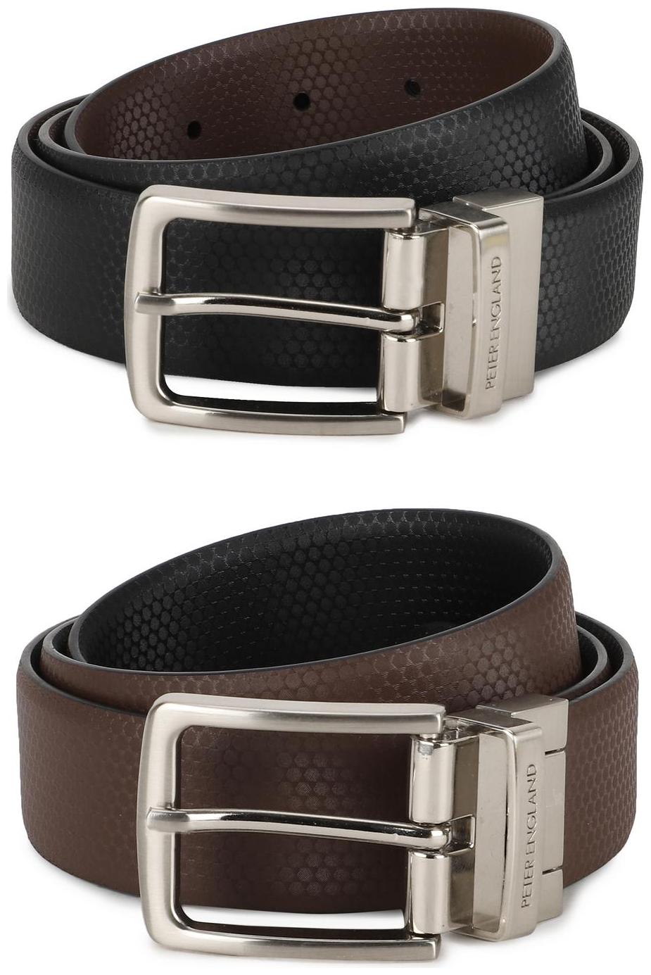 

Peter England Black Reversible Belt
