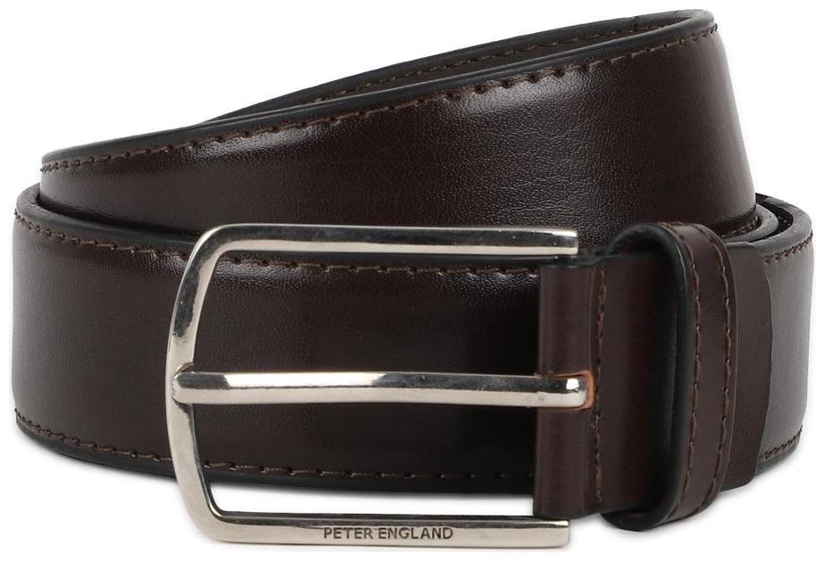 

Peter England Casual PU Brown Reversible Belt For Men