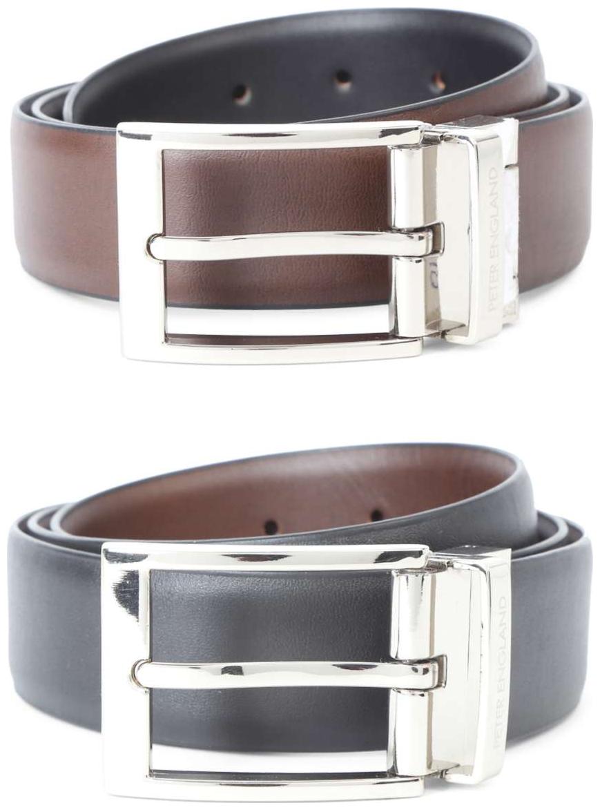

Peter England Black Reversible Belt
