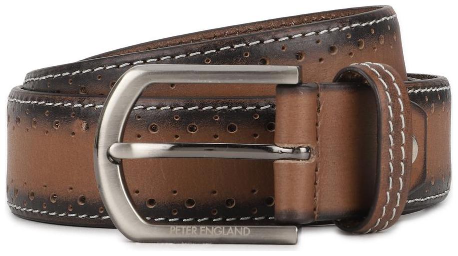 

Peter England Leather Brown Casual Belt For men