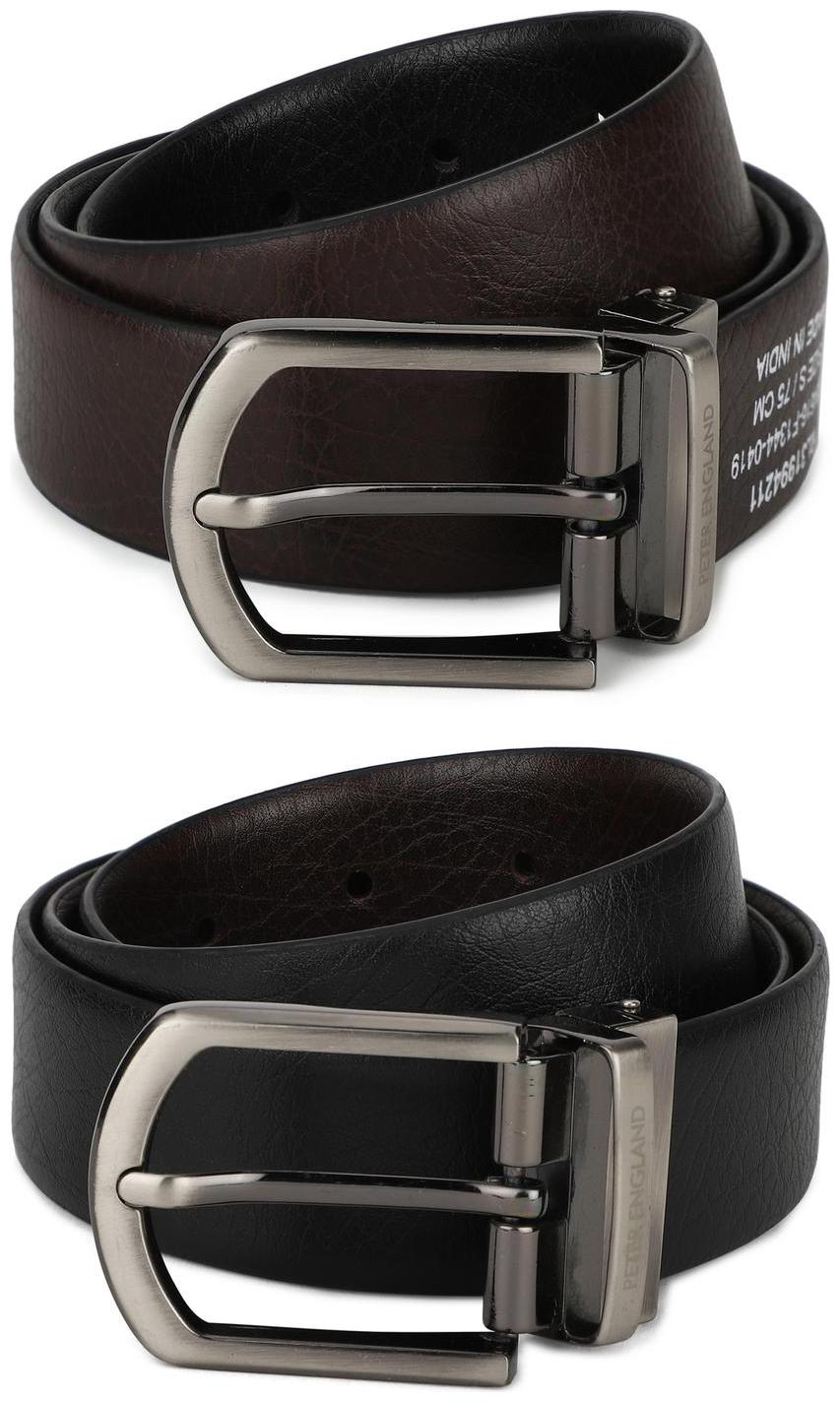 

Peter England Men Brown Reversible Pu Belt (Size 32 Pack of 1 )