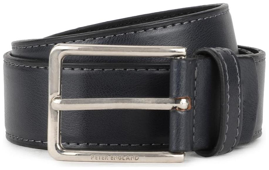 

Peter England Casual PU Navy Blue Reversible Belt For Men