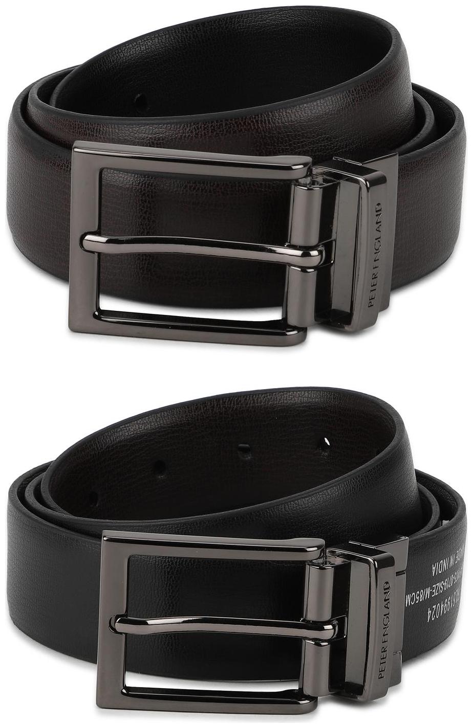 

Peter England Black Reversible Belt