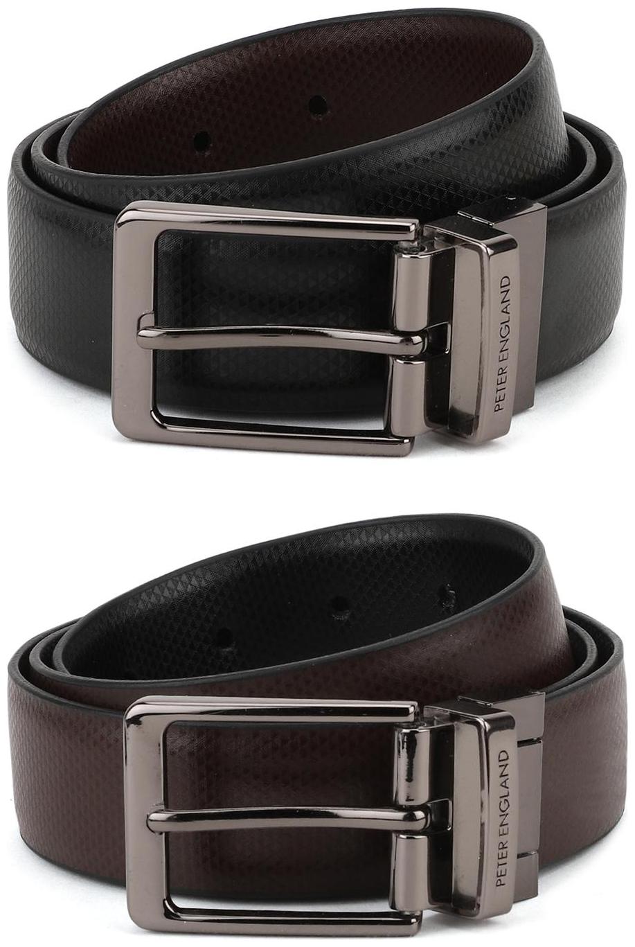 

Peter England Black Reversible Belt