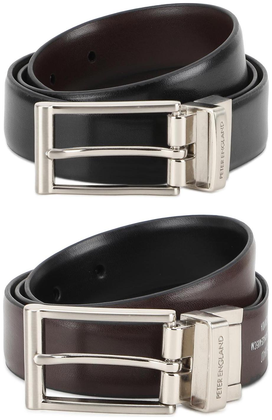 

Peter England Black Reversible Belt