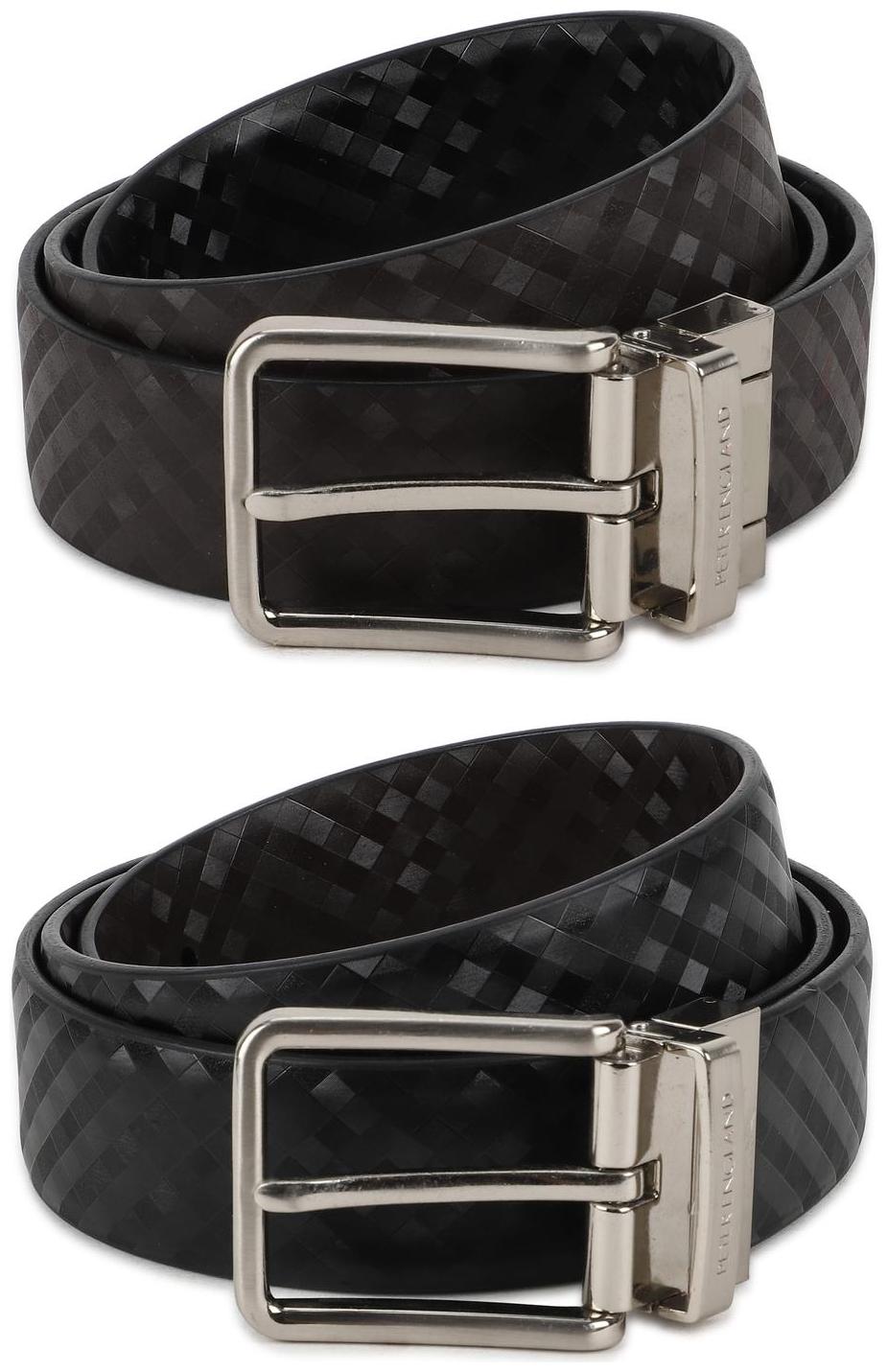 

Peter England Casual PU Brown Reversible Belt For Men