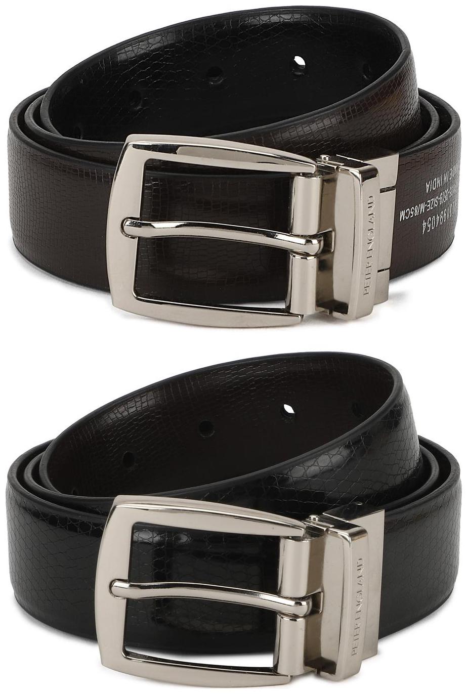 

Peter England Black Reversible Belt