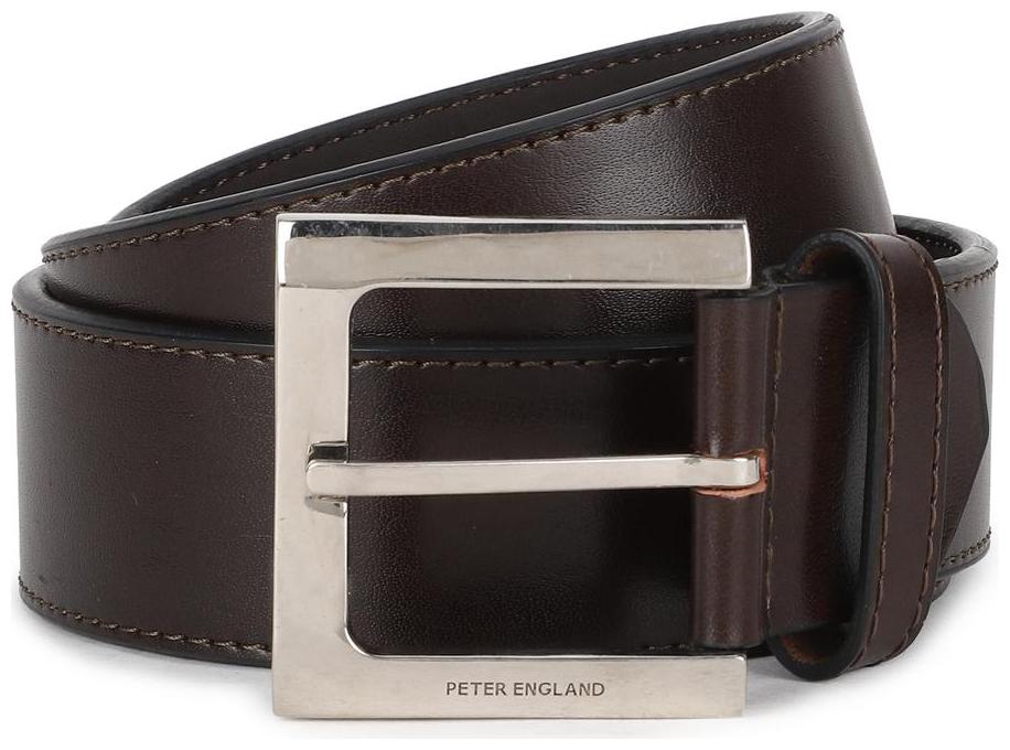 

Peter England Casual PU Brown Reversible Belt For Men