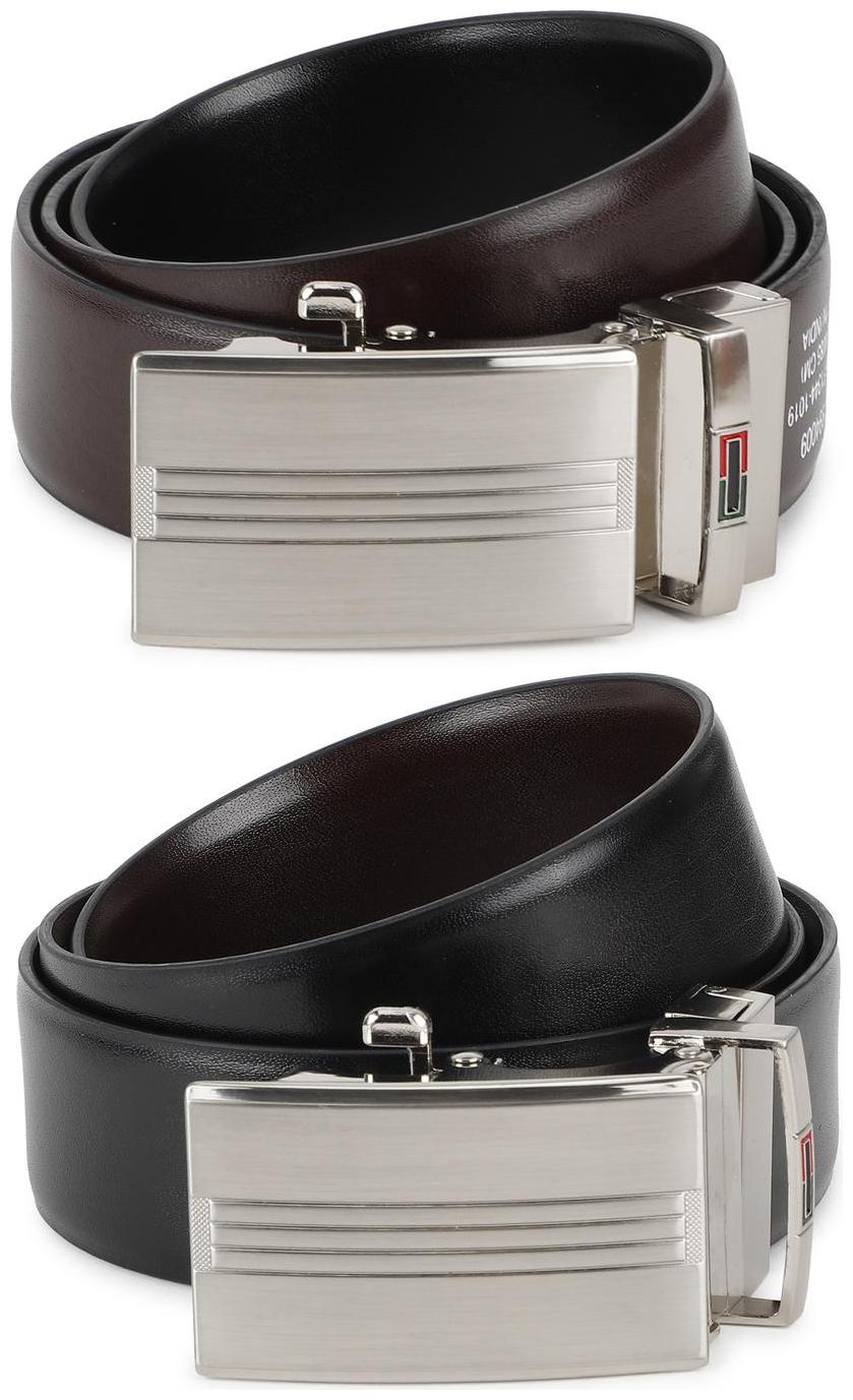 

Peter England Men Black Reversible Pu Belt (Size 38 Pack of 1 )