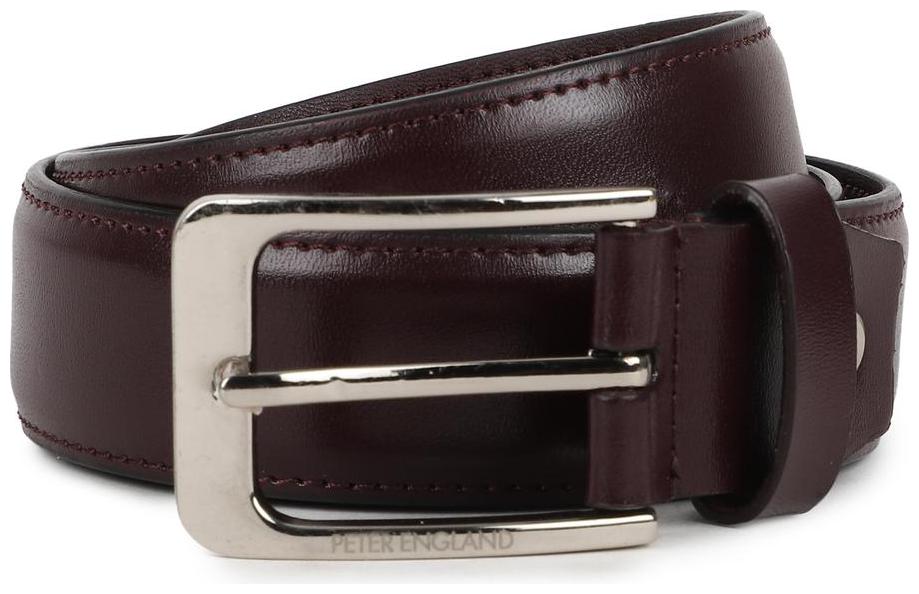 

Peter England Casual PU Maroon Reversible Belt For Men