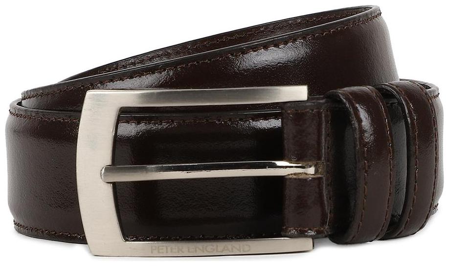 

Peter England Casual PU Brown Reversible Belt For Men