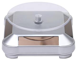 Phenovo Solar Ed Rotating Jewellery Ring Bracelet Display Phenovo Solar Ed Rotating Jewellery Ring Bracelet Display Stand Xrf 038 Silver