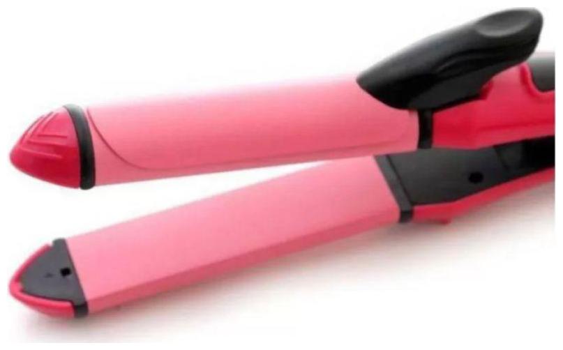

PINK ROD FOR WOMENS 2 IN 1 CURLER AND HAIR STRAIGHETENER