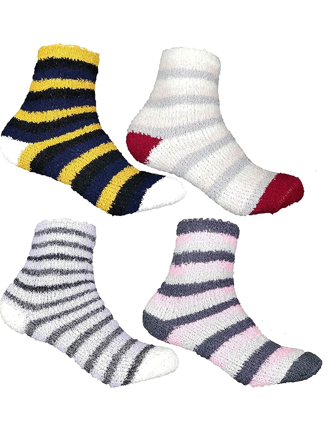 

Pinkit Soft Cozy Women Fuzzy Socks Winter Warm Feather Slipper Bed Socks (Without Thumb Socks)