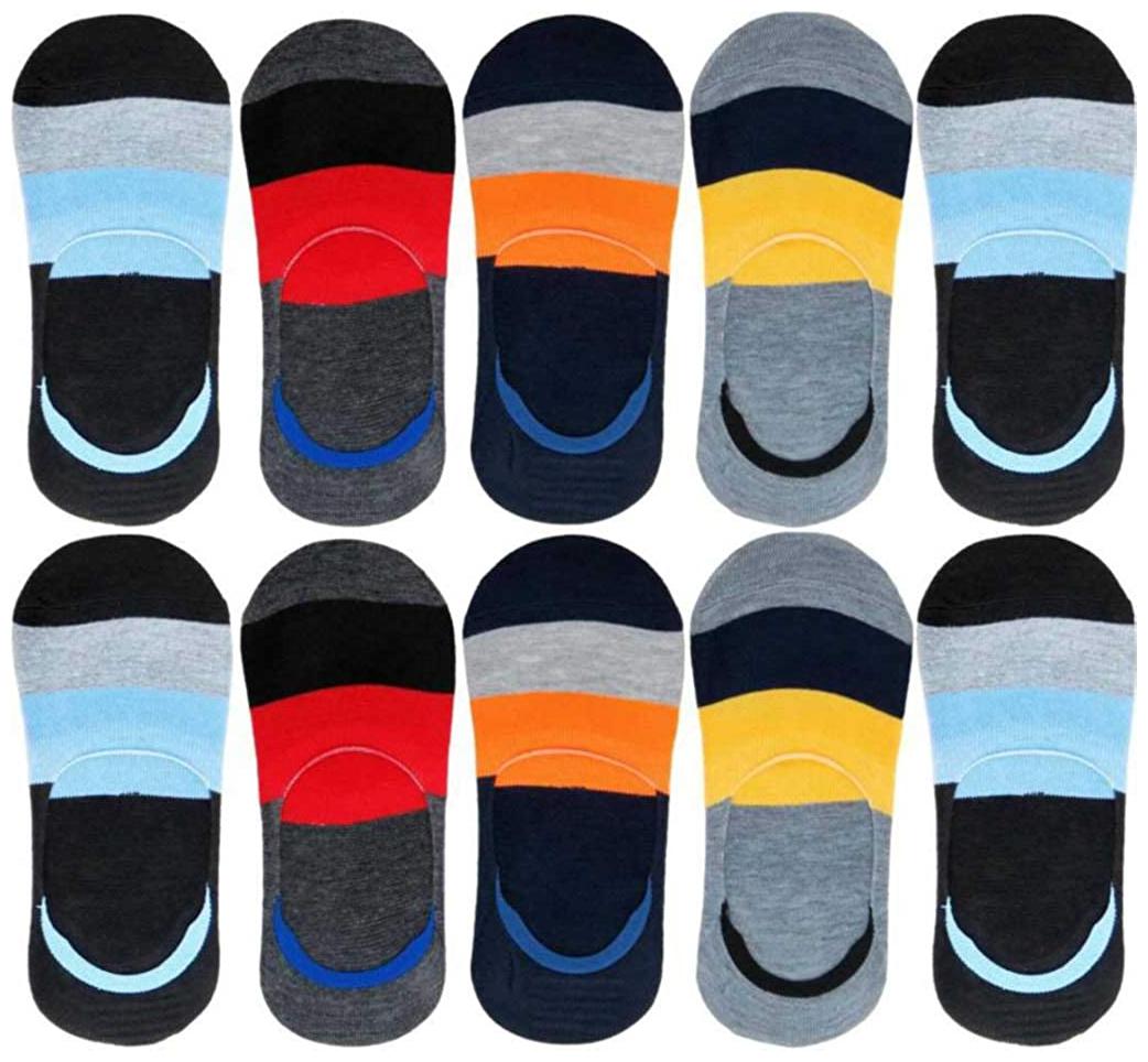 

Pinkit Multi Cotton No show socks ( Pack of 10 )
