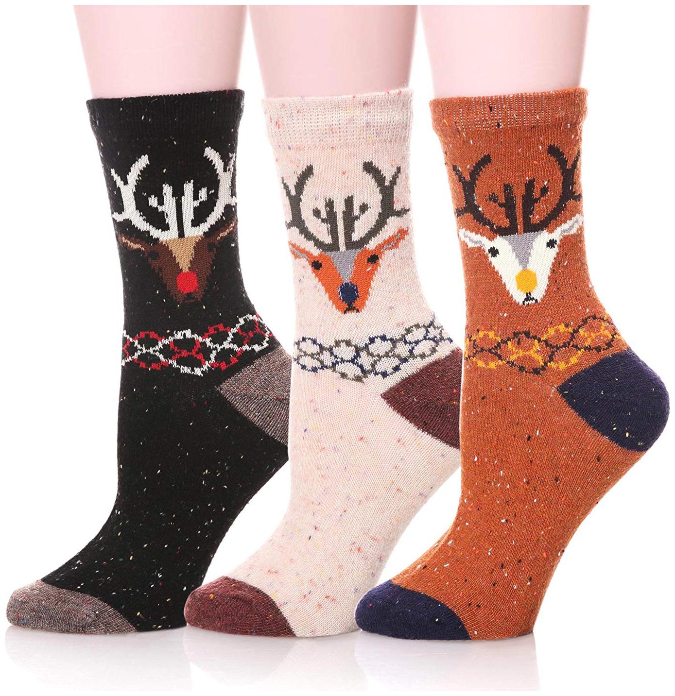 

PinKit Free Size Crew Length Socks Socks For Women