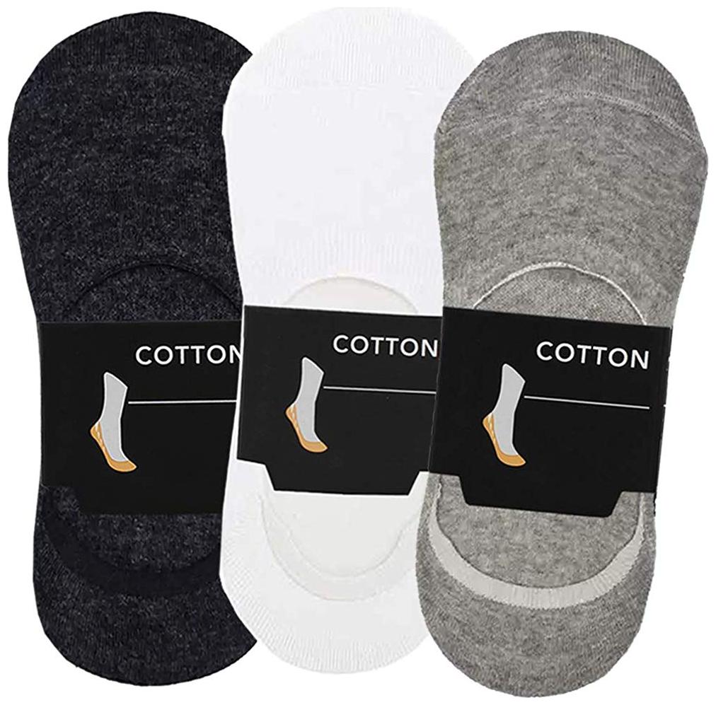 

PINKIT Multi Cotton No show socks ( 3 pairs )
