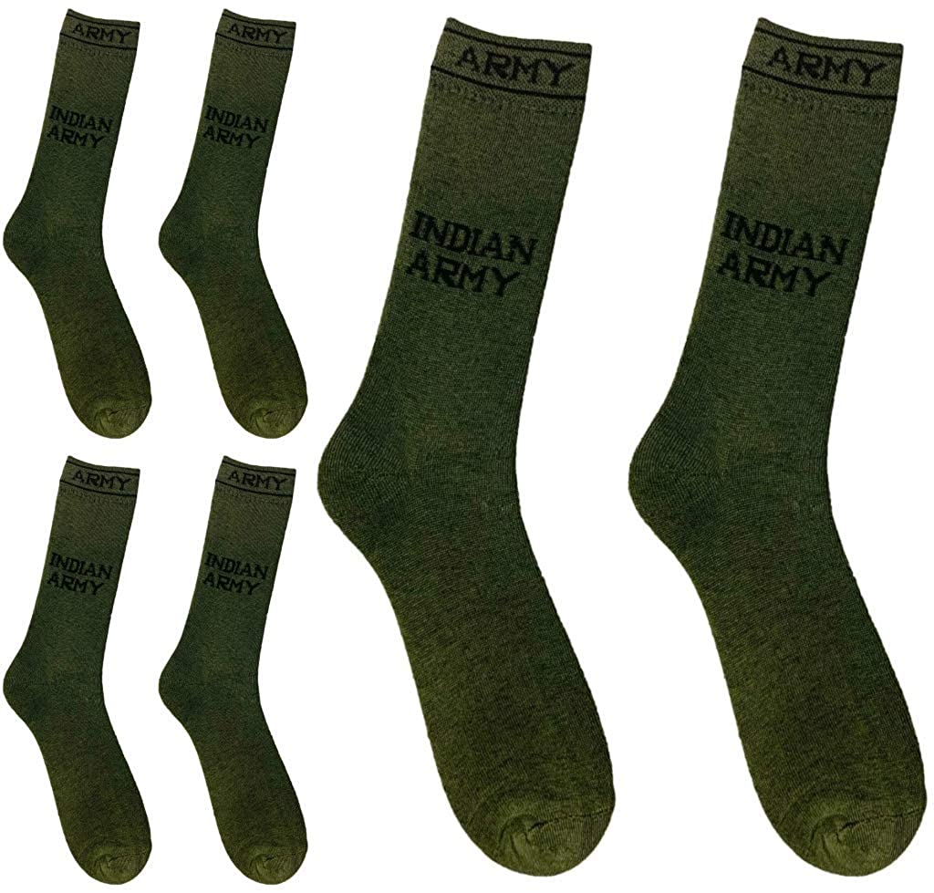 

Pinkit Multi Cotton Calf length socks ( Pack of 6 )