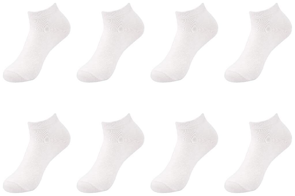 

Pinkit White Cotton Ankle length socks ( Pack of 8 )