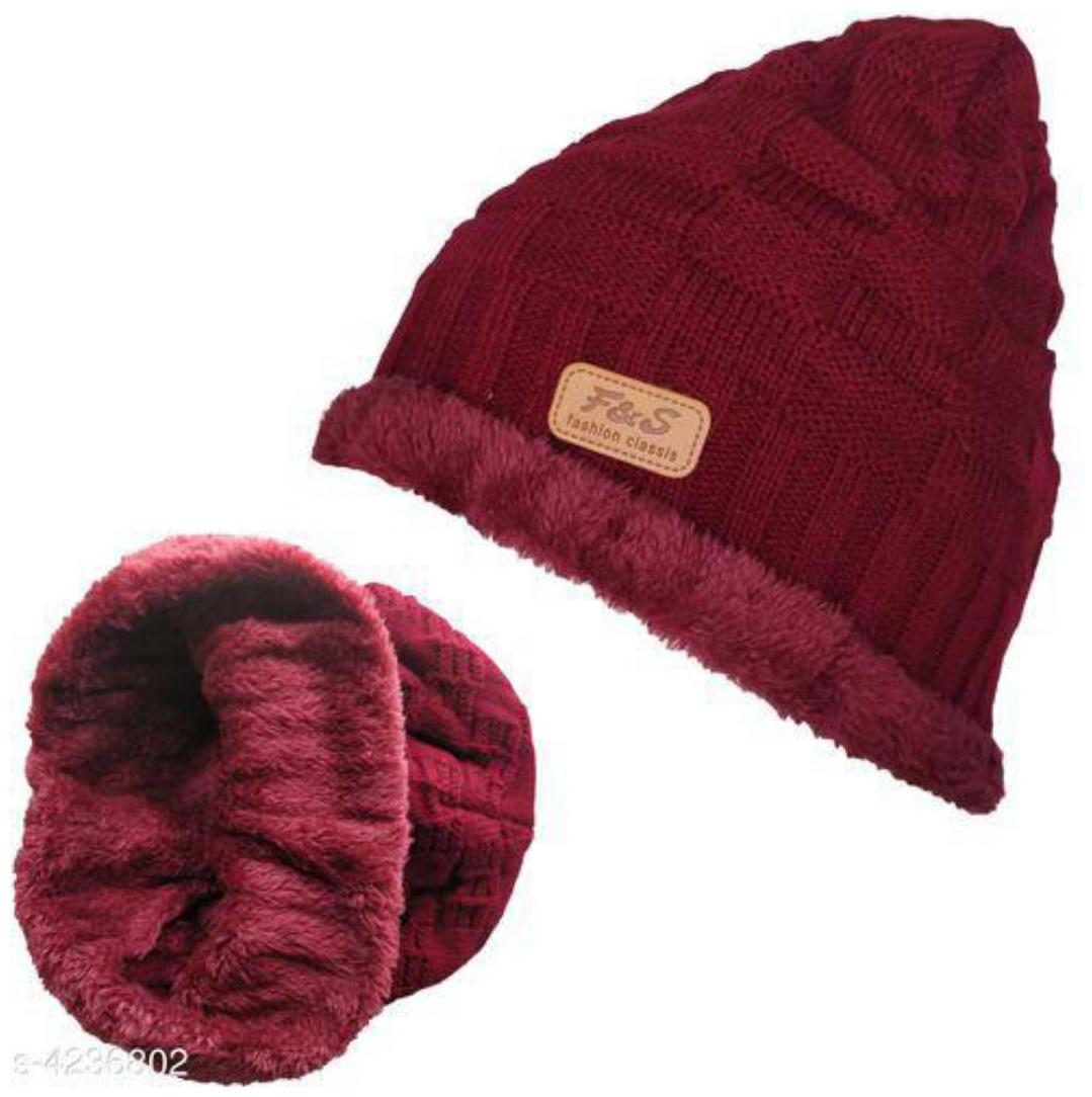 

PinKit Unisex Winter Beanie Cap with Warm Fleece Inside Thick Slouchy Snow Knit Skull Ski Cap