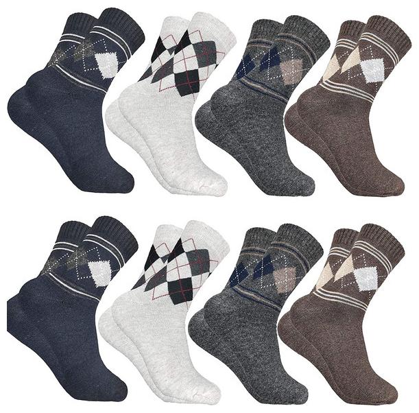 

Pinkit Multi Wool Calf length socks ( Pack of 8 )