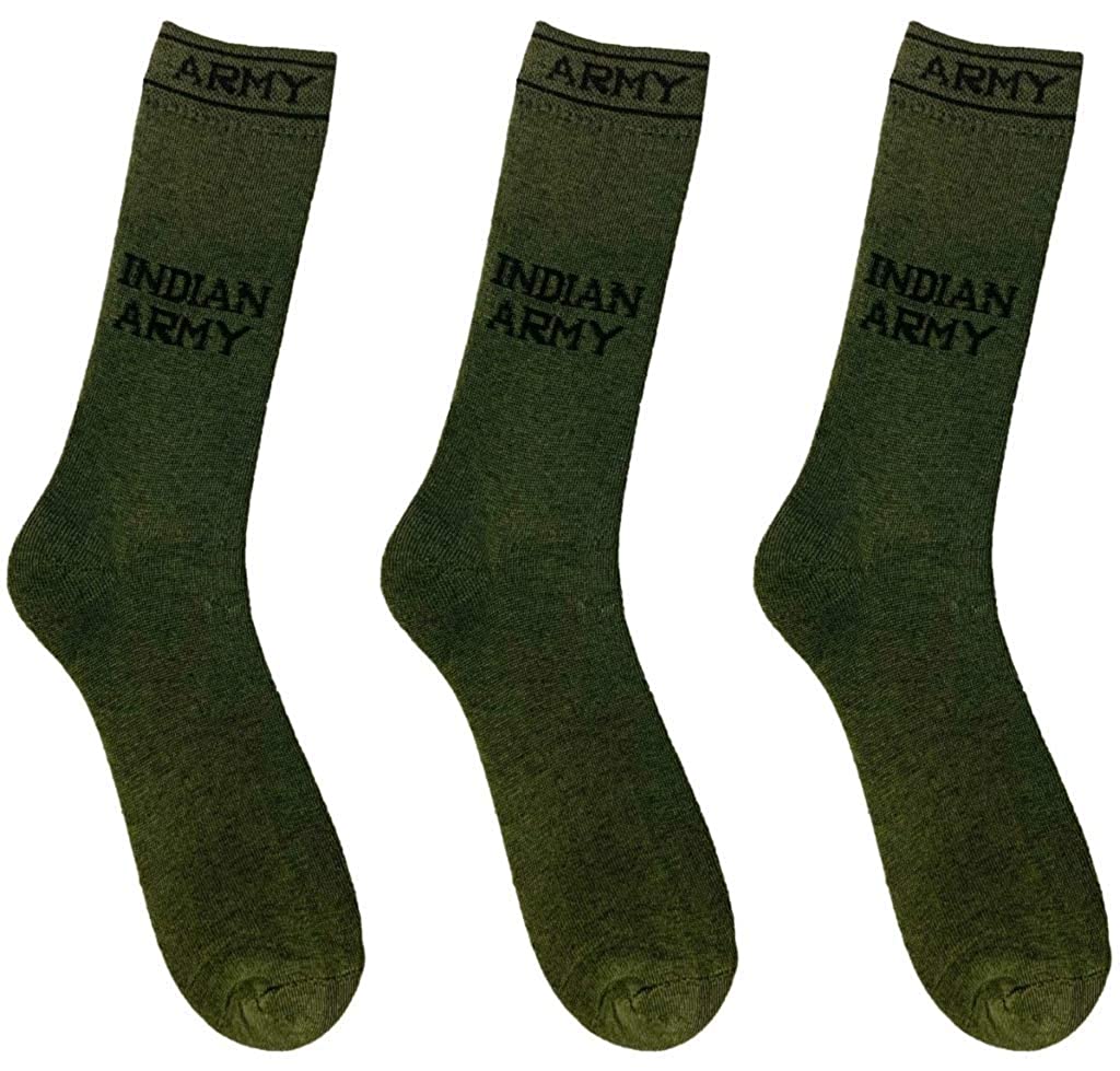 

Pinkit Multi Cotton Calf length socks ( Pack of 3 )