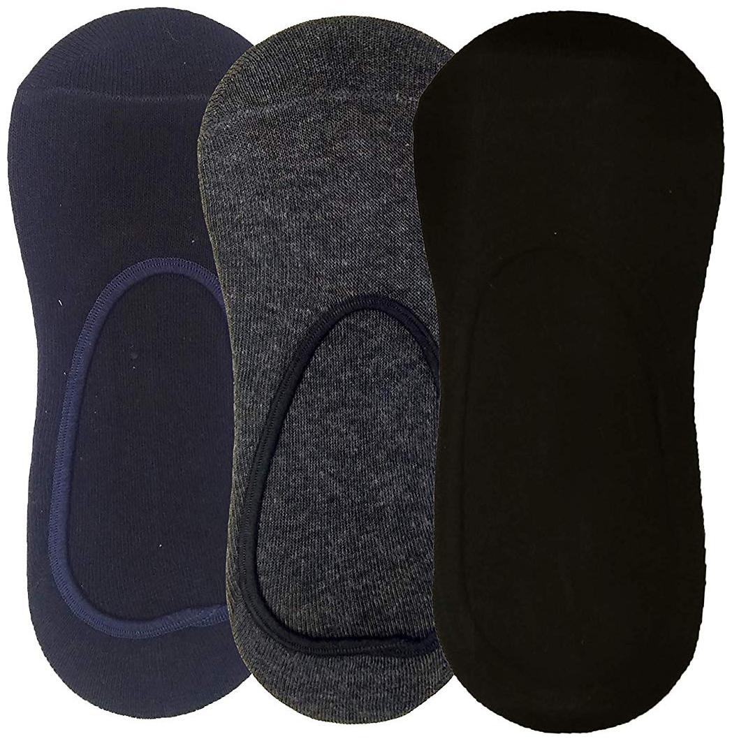 

PINKIT Multi Cotton No show socks ( Pack of 3 )